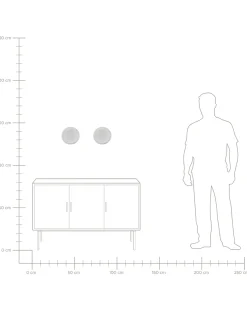 Zestaw 2 lamp ściennych SEMNON Biały Metal LED