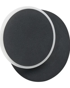 Zestaw 2 lamp ściennych SEMNON Czarny Metal LED