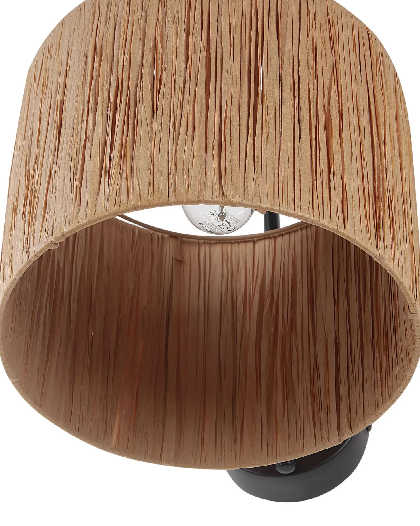 Zestaw 2 lamp ściennych SHINFA Naturalny Plecionka