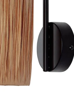 Zestaw 2 lamp ściennych SHINFA Naturalny Plecionka