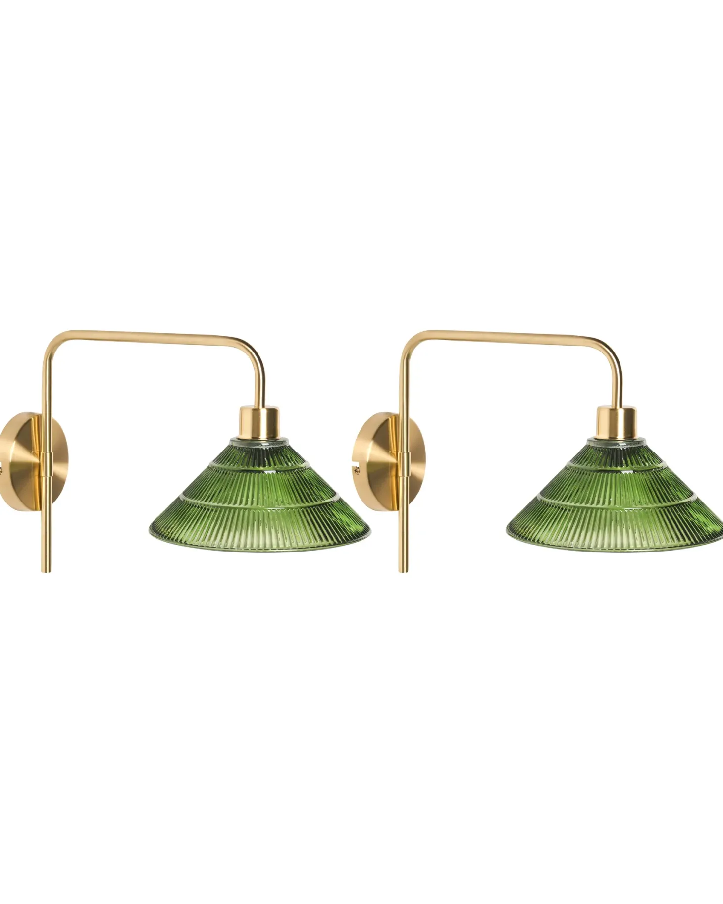 Zestaw 2 lamp ściennych SUMPUL Złoty Metal