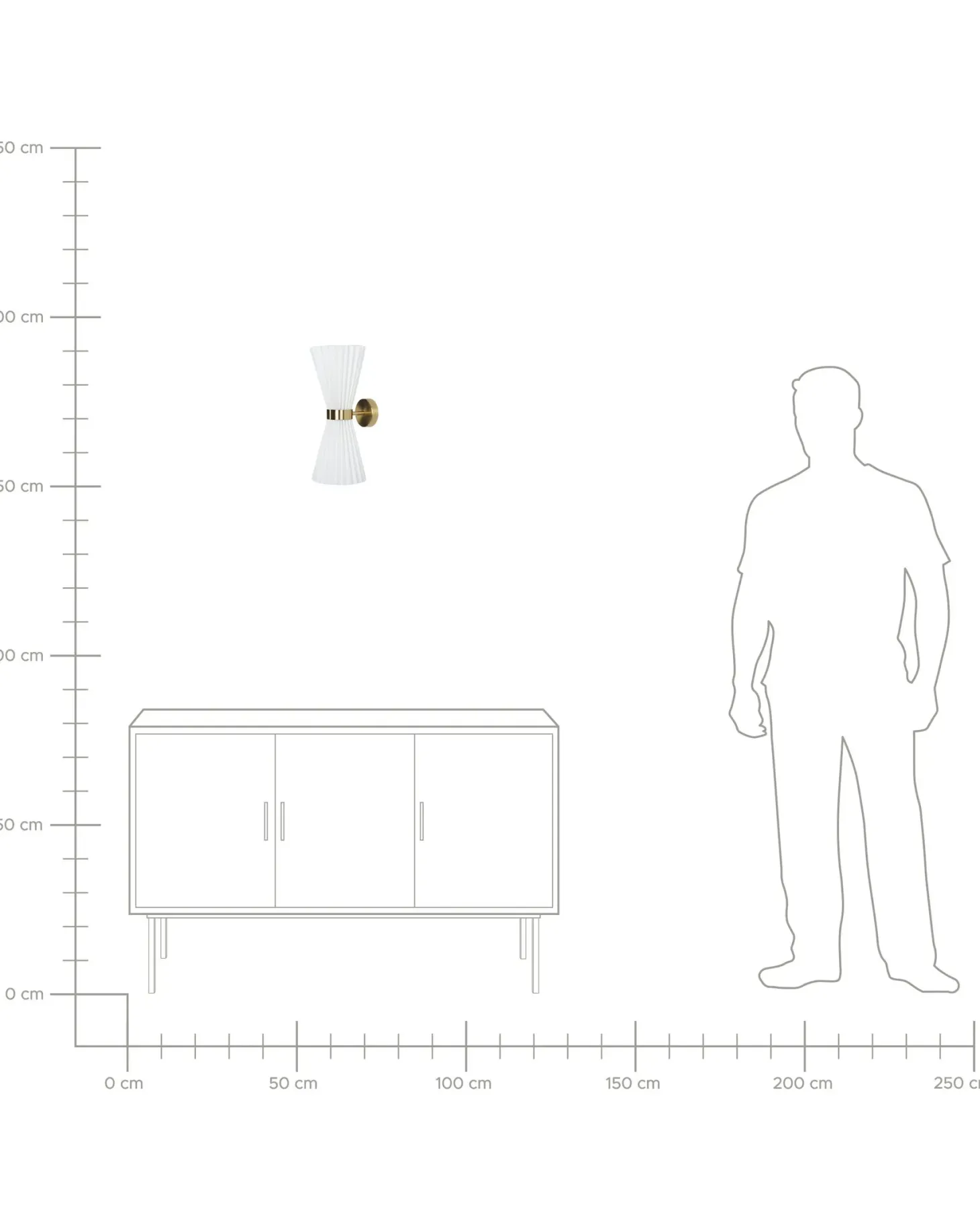 Zestaw 2 lamp ściennych TELANG Biały Bawełna