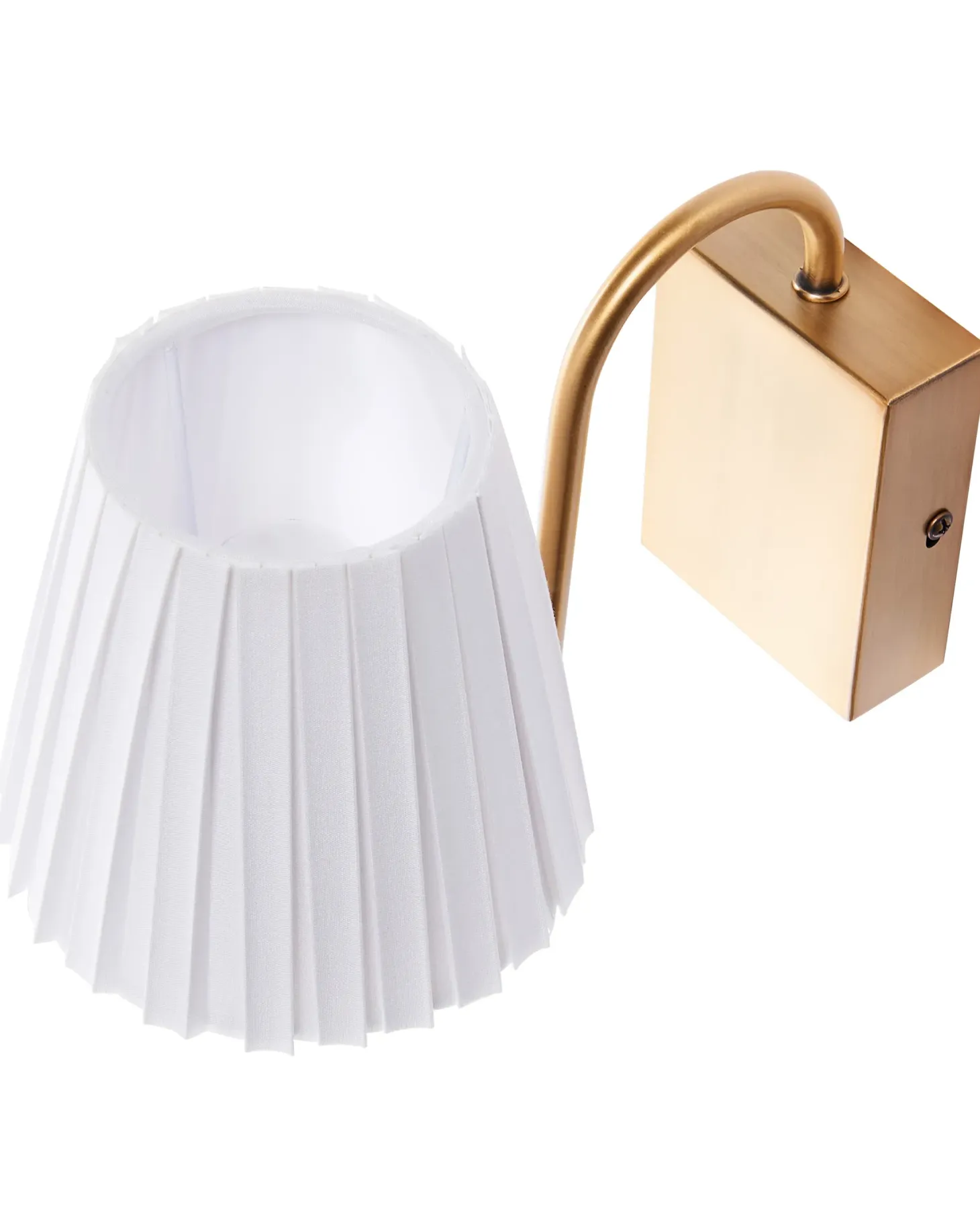 Zestaw 2 lamp ściennych TOLKA Biały Metal