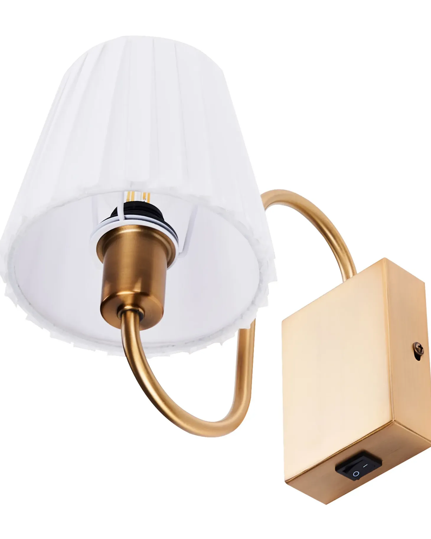 Zestaw 2 lamp ściennych TOLKA Biały Metal