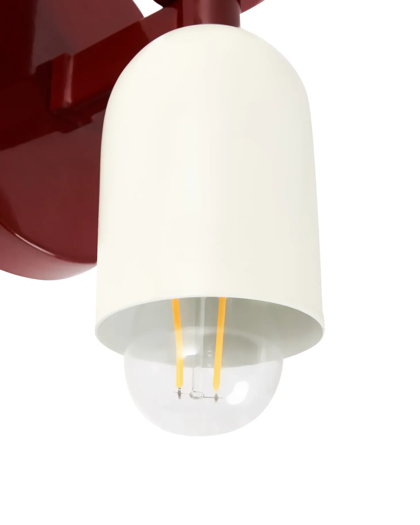Zestaw 2 lamp ściennych TOPI Czerwony Metal