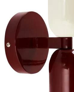 Zestaw 2 lamp ściennych TOPI Czerwony Metal