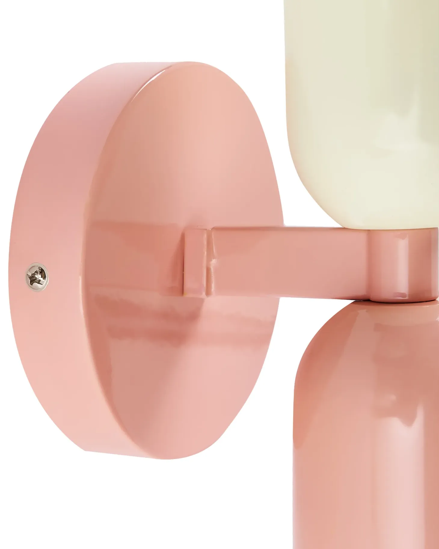 Zestaw 2 lamp ściennych TOPI Pastelowy róż Metal