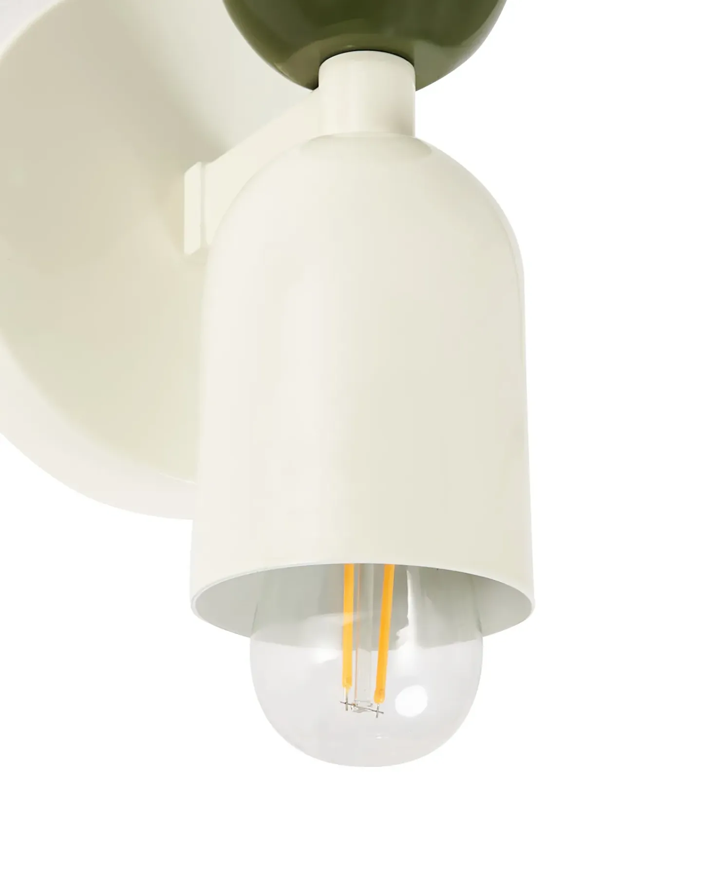 Zestaw 2 lamp ściennych TOPI Złamana biel Metal