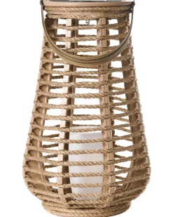 Zestaw 2 lampionów solarnych GWAYI 34 cm Naturalny