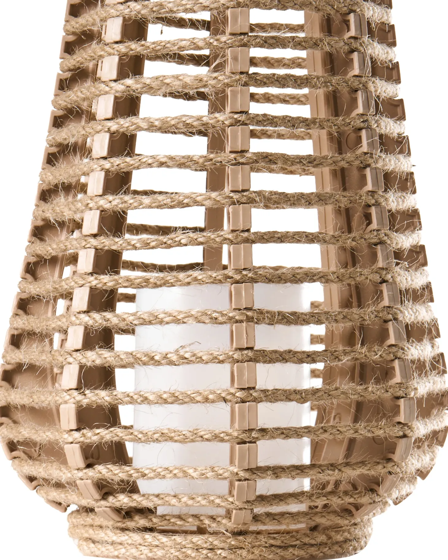 Zestaw 2 lampionów solarnych GWAYI 34 cm Naturalny
