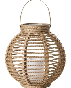 Zestaw 2 lampionów solarnych SEBU 30 cm Naturalny