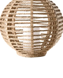 Zestaw 2 lampionów solarnych SEBU 30 cm Naturalny