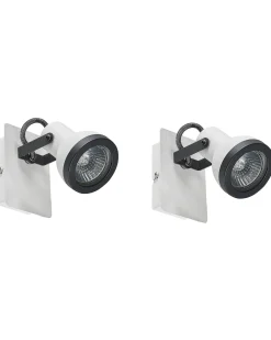 Zestaw 2 lamp spot BARO Biały Metal Regulowana