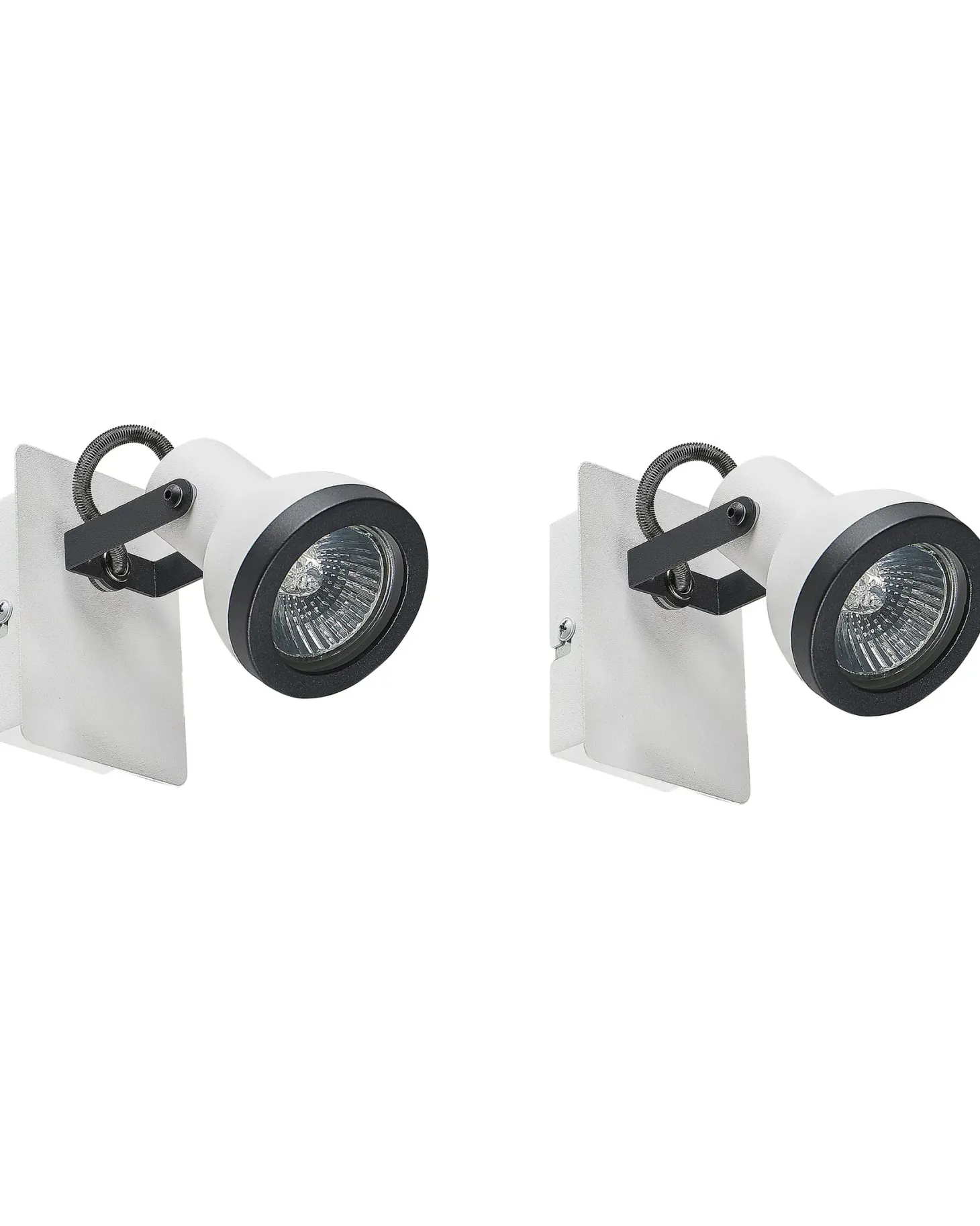 Zestaw 2 lamp spot BARO Biały Metal Regulowana