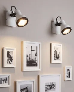 Zestaw 2 lamp spot BARO Biały Metal Regulowana