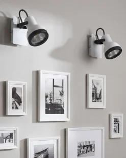 Zestaw 2 lamp spot BARO Biały Metal Regulowana
