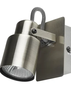 Zestaw 2 lamp spot BONTE Srebrny Metal Regulowana