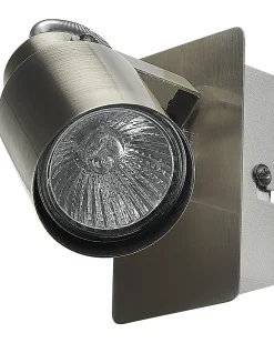 Zestaw 2 lamp spot BONTE Srebrny Metal Regulowana