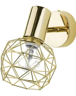 Zestaw 2 lamp spot CHENAB Złoty Metal Regulowana
