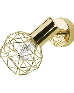 Zestaw 2 lamp spot CHENAB Złoty Metal Regulowana