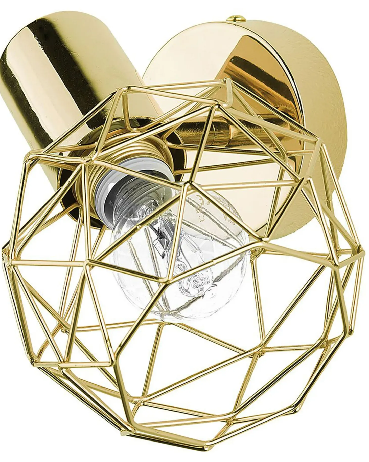 Zestaw 2 lamp spot CHENAB Złoty Metal Regulowana