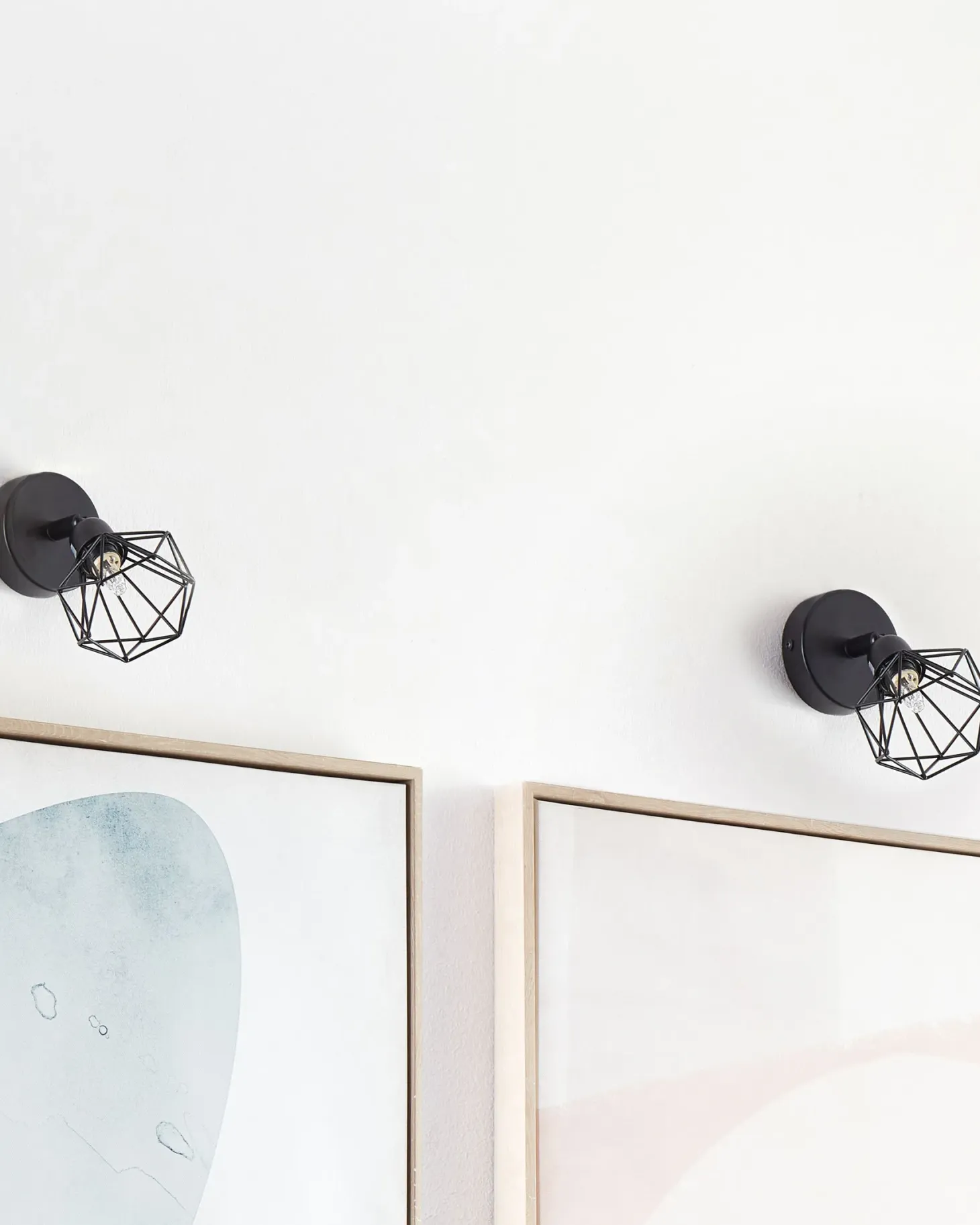 Zestaw 2 lamp spot ERMA Czarny Metal Regulowana