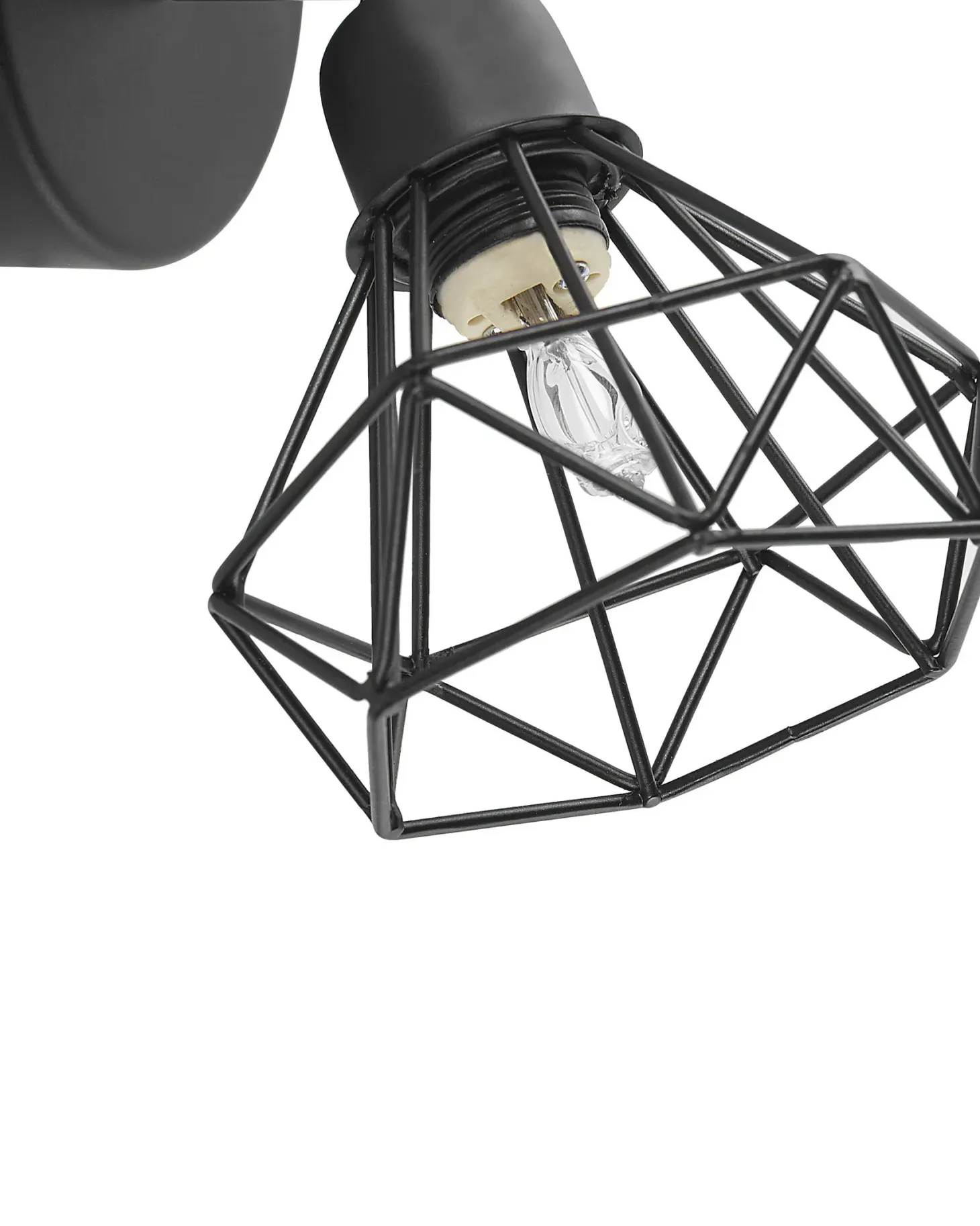 Zestaw 2 lamp spot ERMA Czarny Metal Regulowana