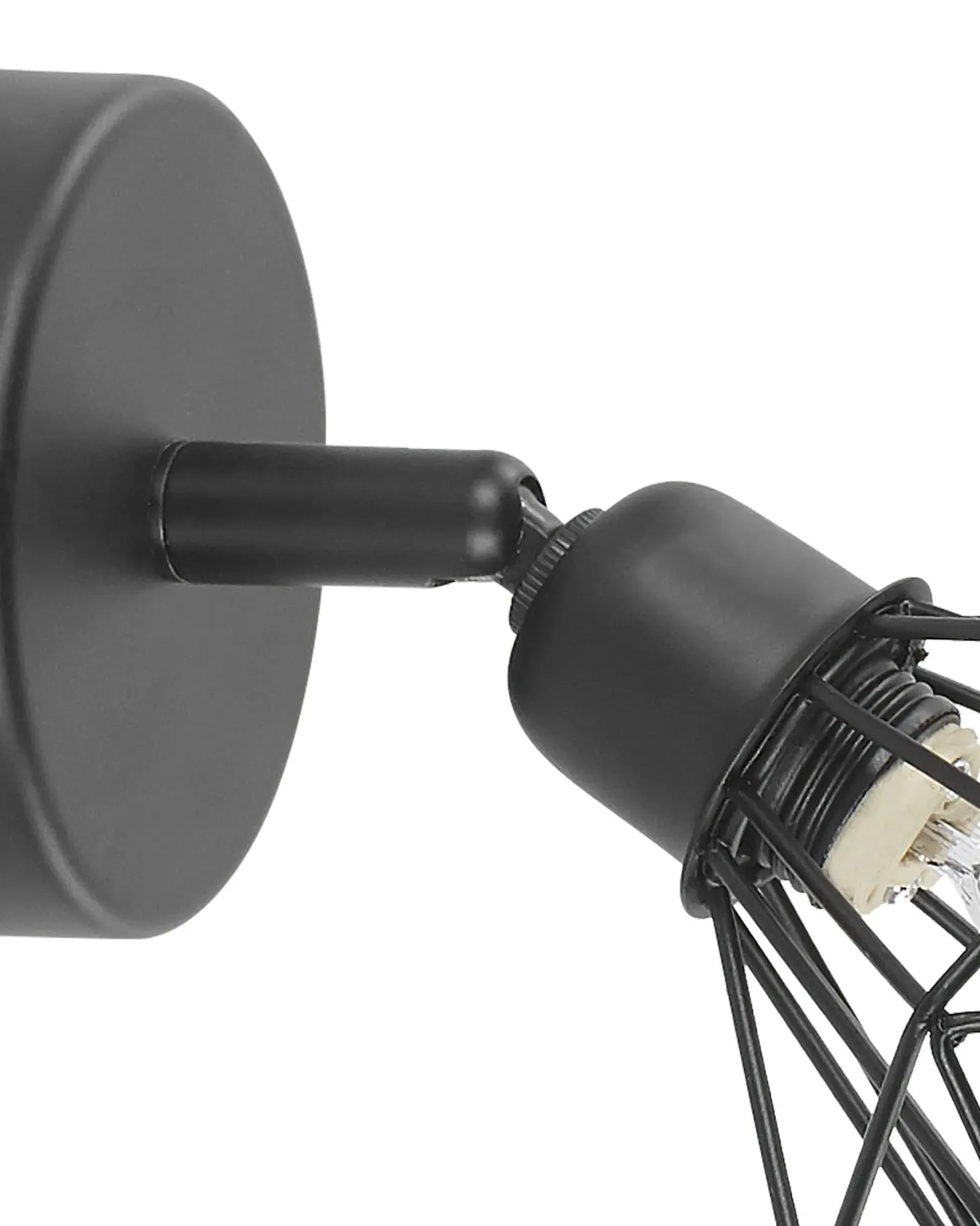 Zestaw 2 lamp spot ERMA Czarny Metal Regulowana