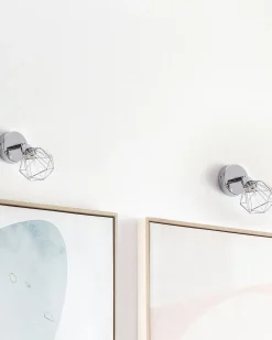 Zestaw 2 lamp spot ERMA Srebrny Metal Regulowana