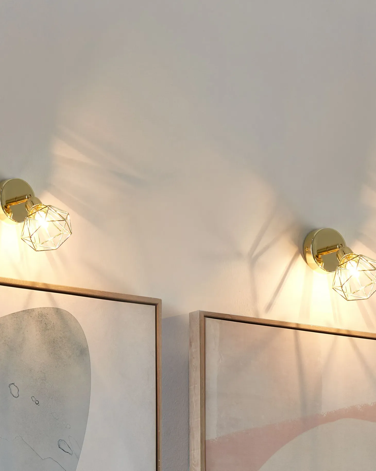 Zestaw 2 lamp spot ERMA Złoty Metal Regulowana