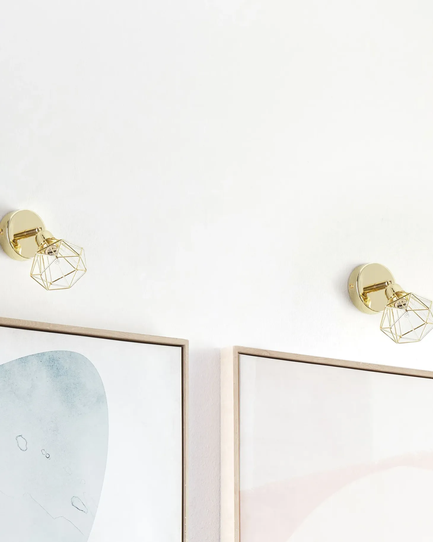 Zestaw 2 lamp spot ERMA Złoty Metal Regulowana