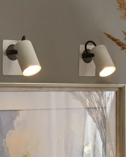 Zestaw 2 lamp spot KLIP Biały Metal Regulowana
