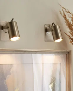 Zestaw 2 lamp spot KLIP Srebrny Metal Regulowana
