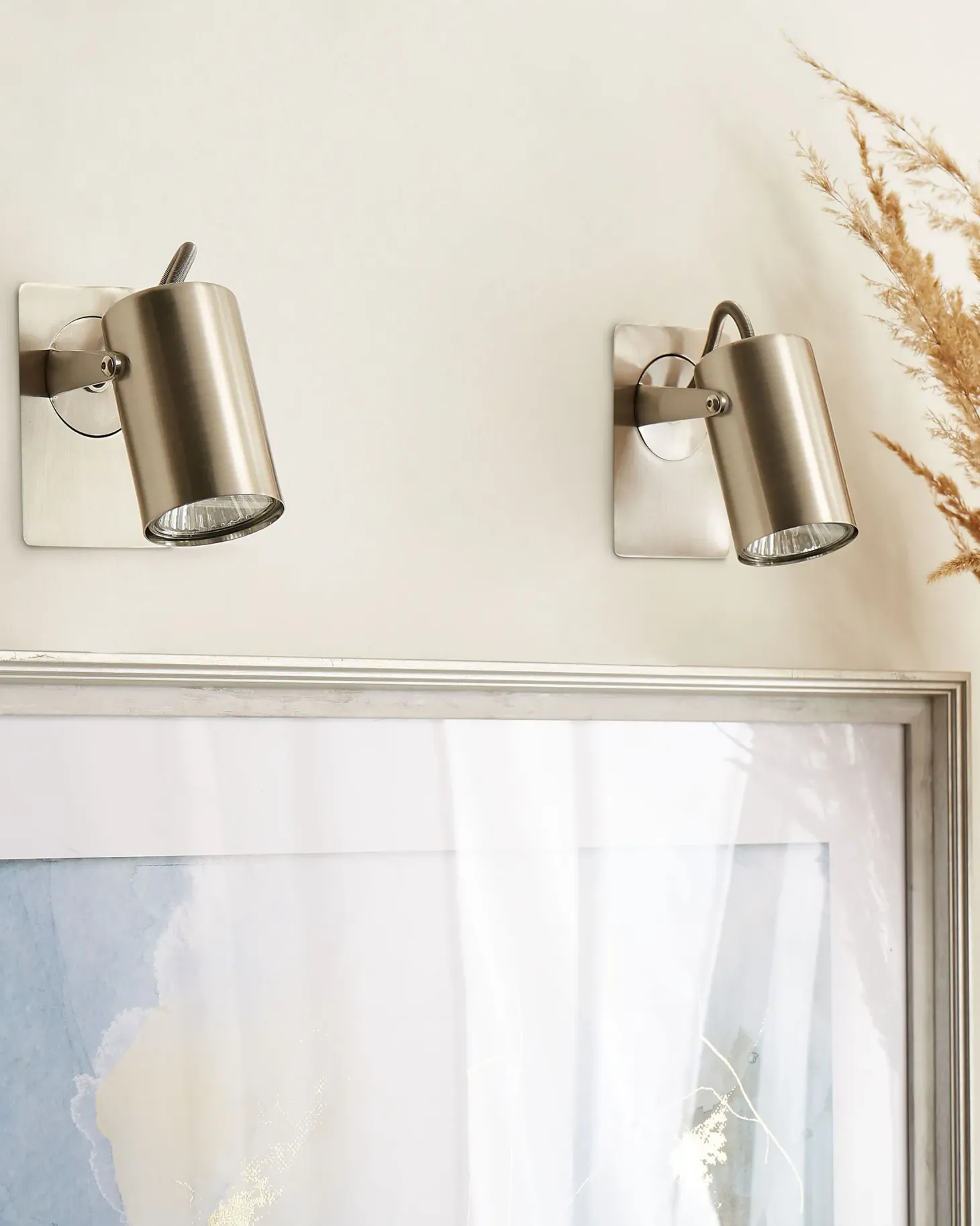 Zestaw 2 lamp spot KLIP Srebrny Metal Regulowana