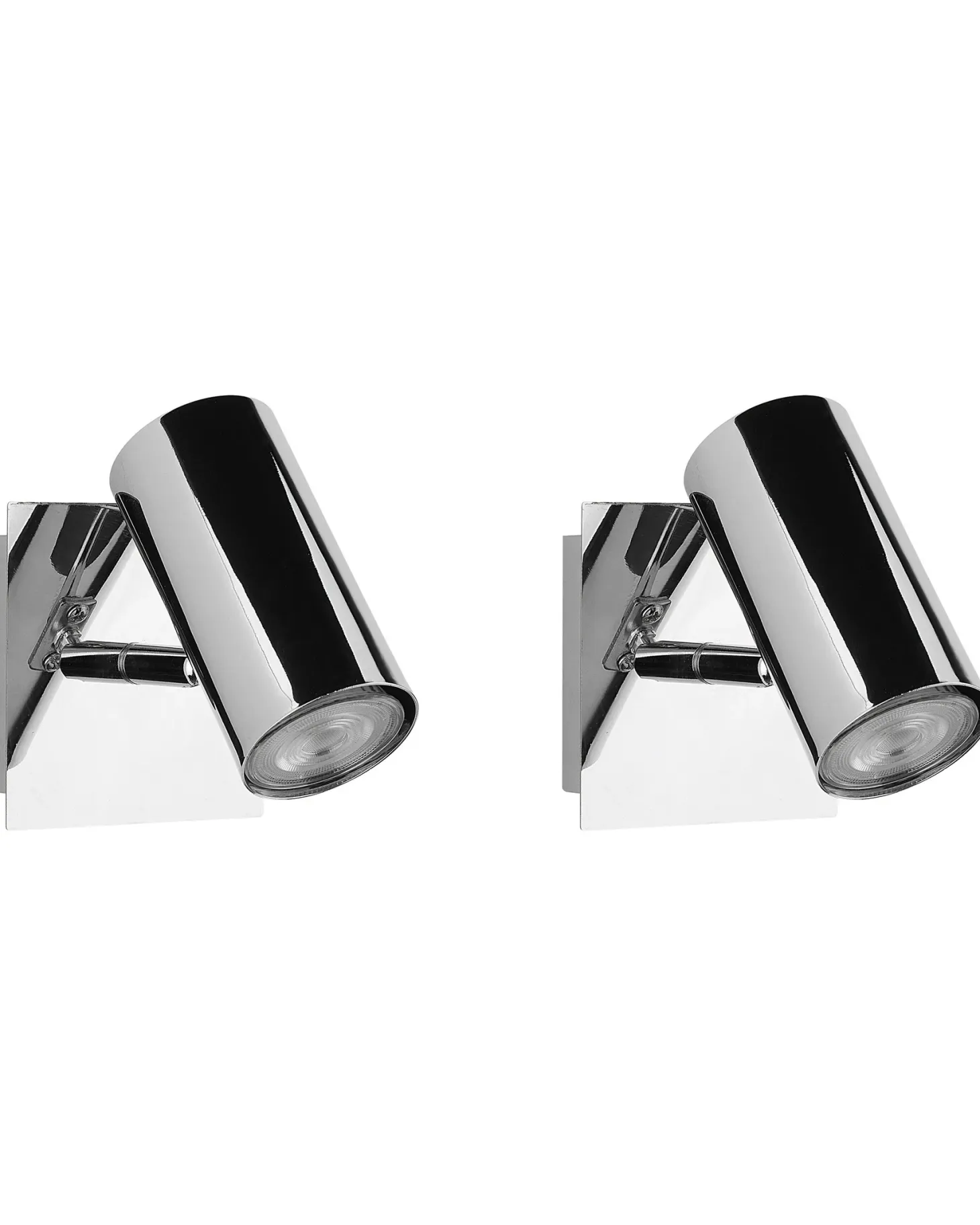 Zestaw 2 lamp spot ROSETTA Srebrny Metal Regulowana