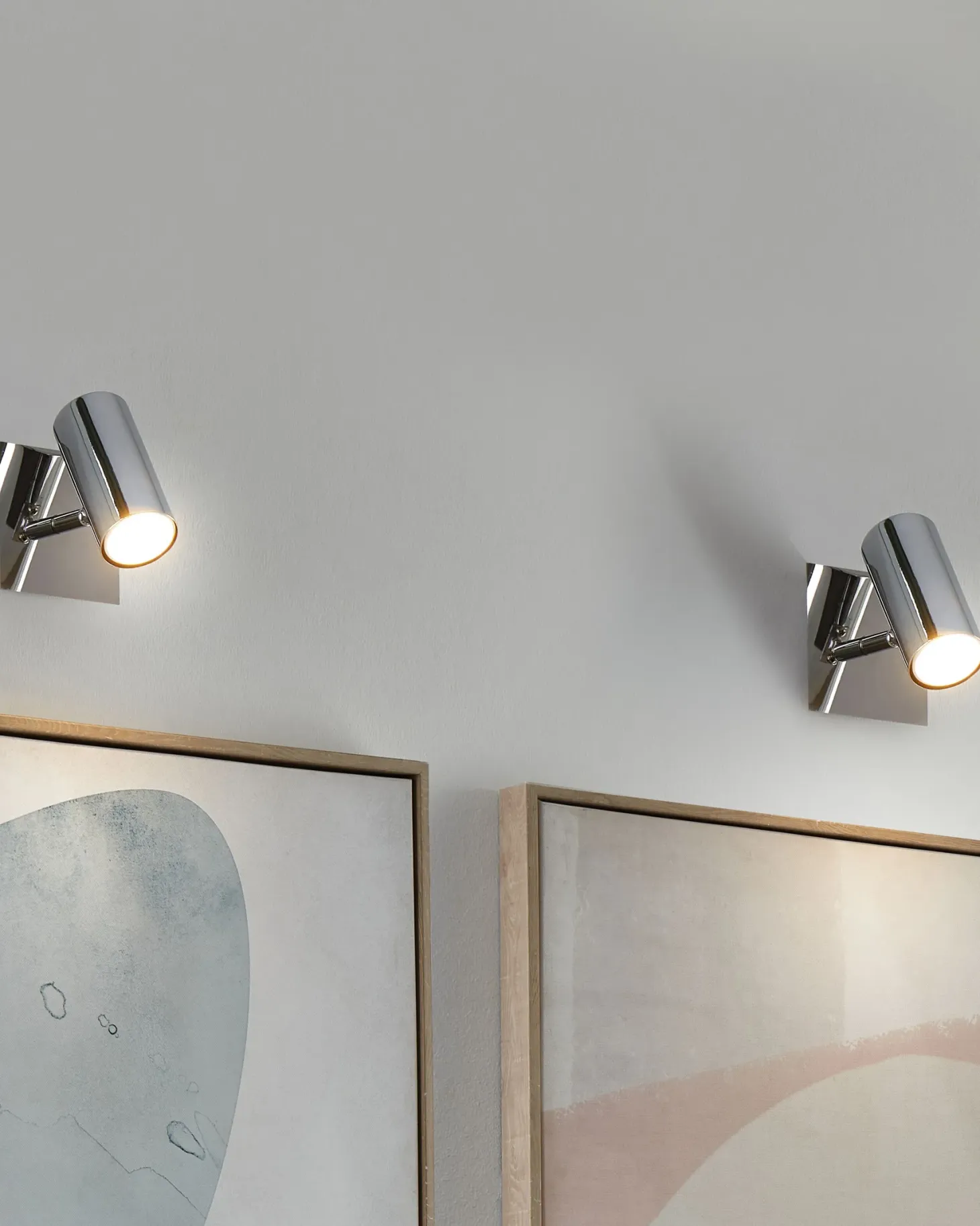 Zestaw 2 lamp spot ROSETTA Srebrny Metal Regulowana