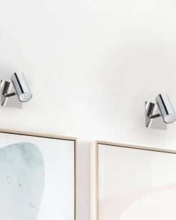 Zestaw 2 lamp spot ROSETTA Srebrny Metal Regulowana