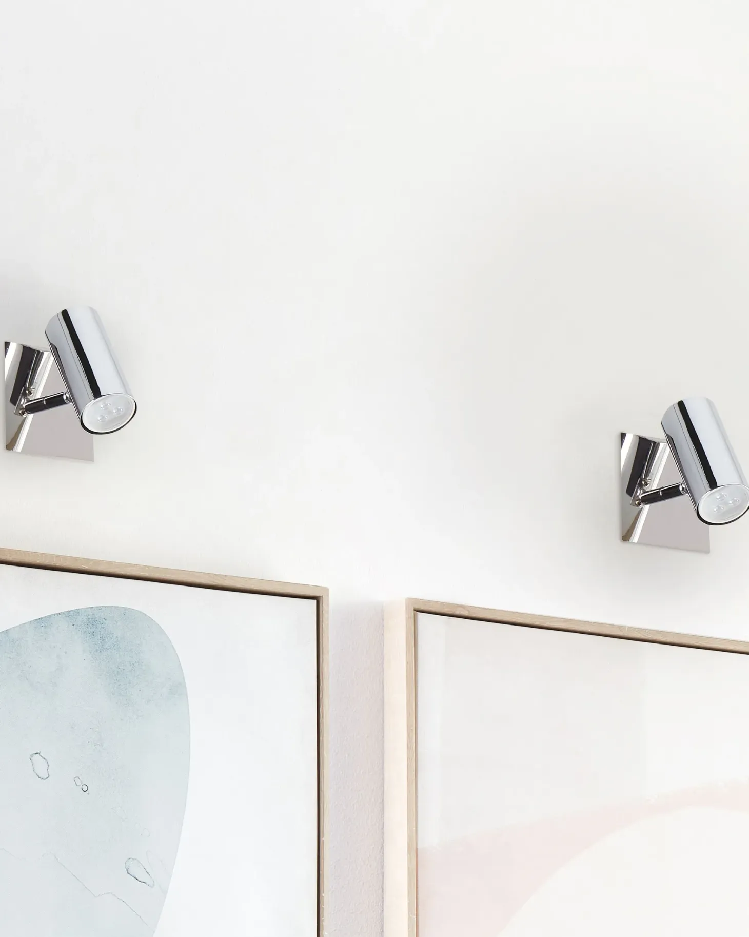 Zestaw 2 lamp spot ROSETTA Srebrny Metal Regulowana