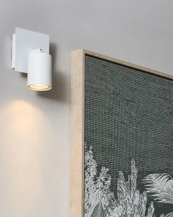 Zestaw 2 lamp spot TIGRIS Biały Metal Regulowana