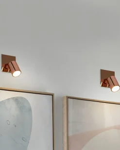 Zestaw 2 lamp spot TIGRIS Miedziany Metal Regulowana