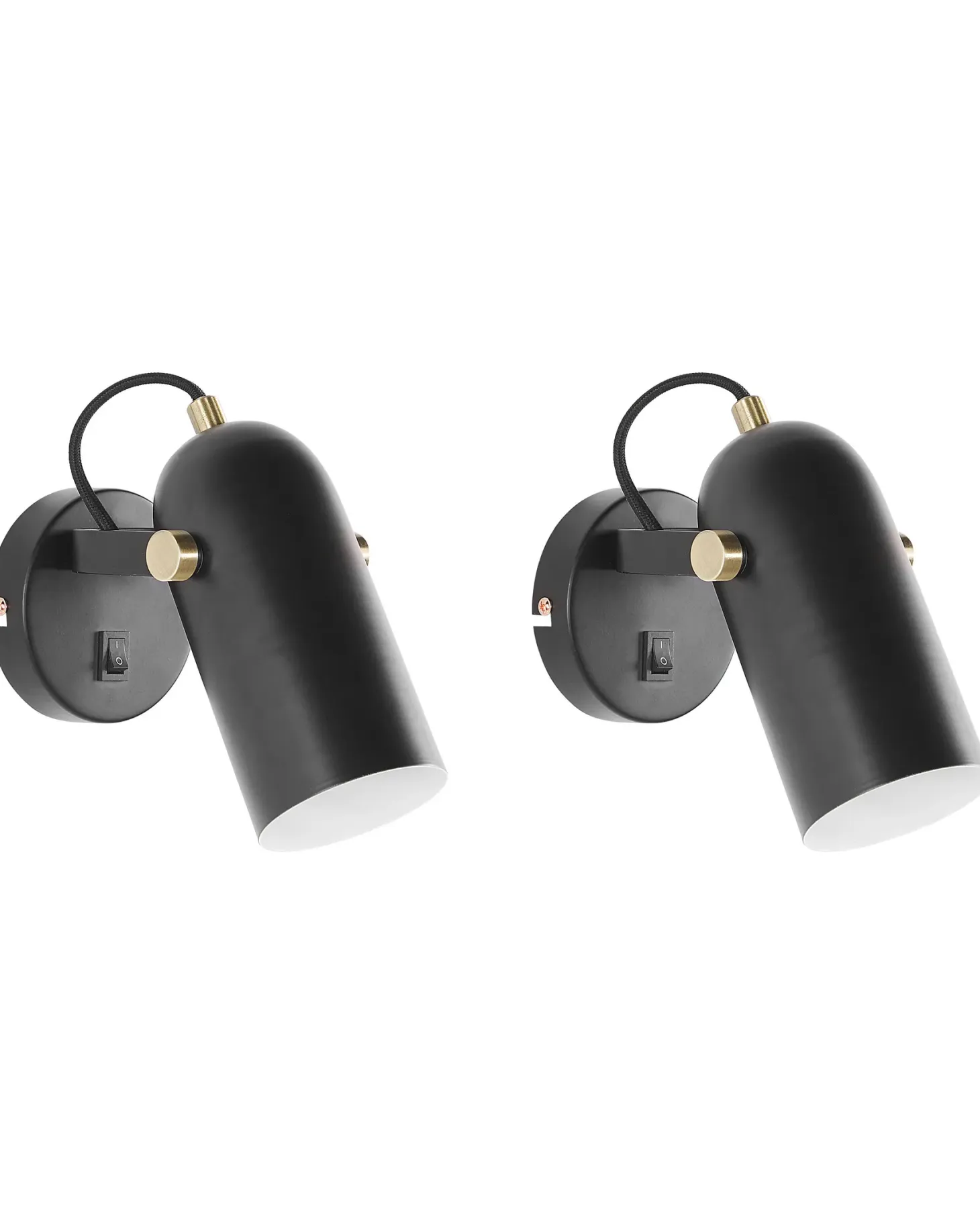 Zestaw 2 lamp spot TYRIA Czarny Metal Regulowana