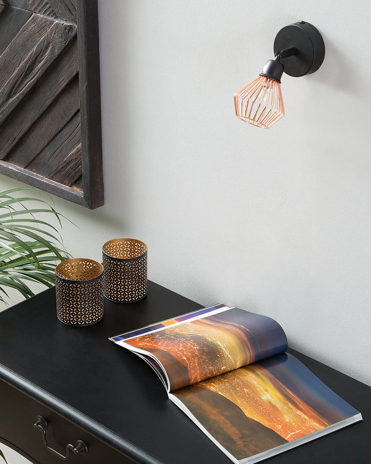 Zestaw 2 lamp spot VOLGA Czarny Metal Regulowana