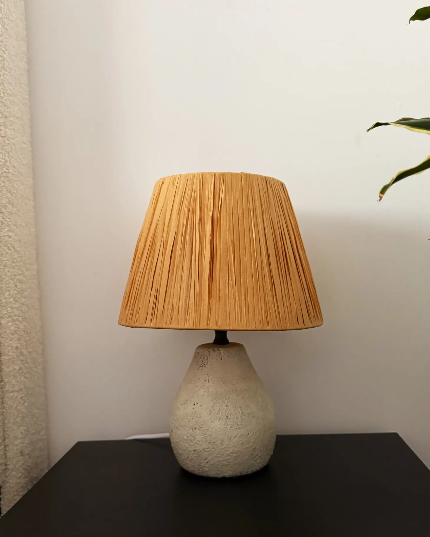 Zestaw 2 lamp stołowych ARWADITO Ceramika Złamana biel