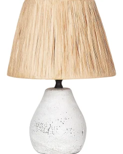 Zestaw 2 lamp stołowych ARWADITO Ceramika Złamana biel