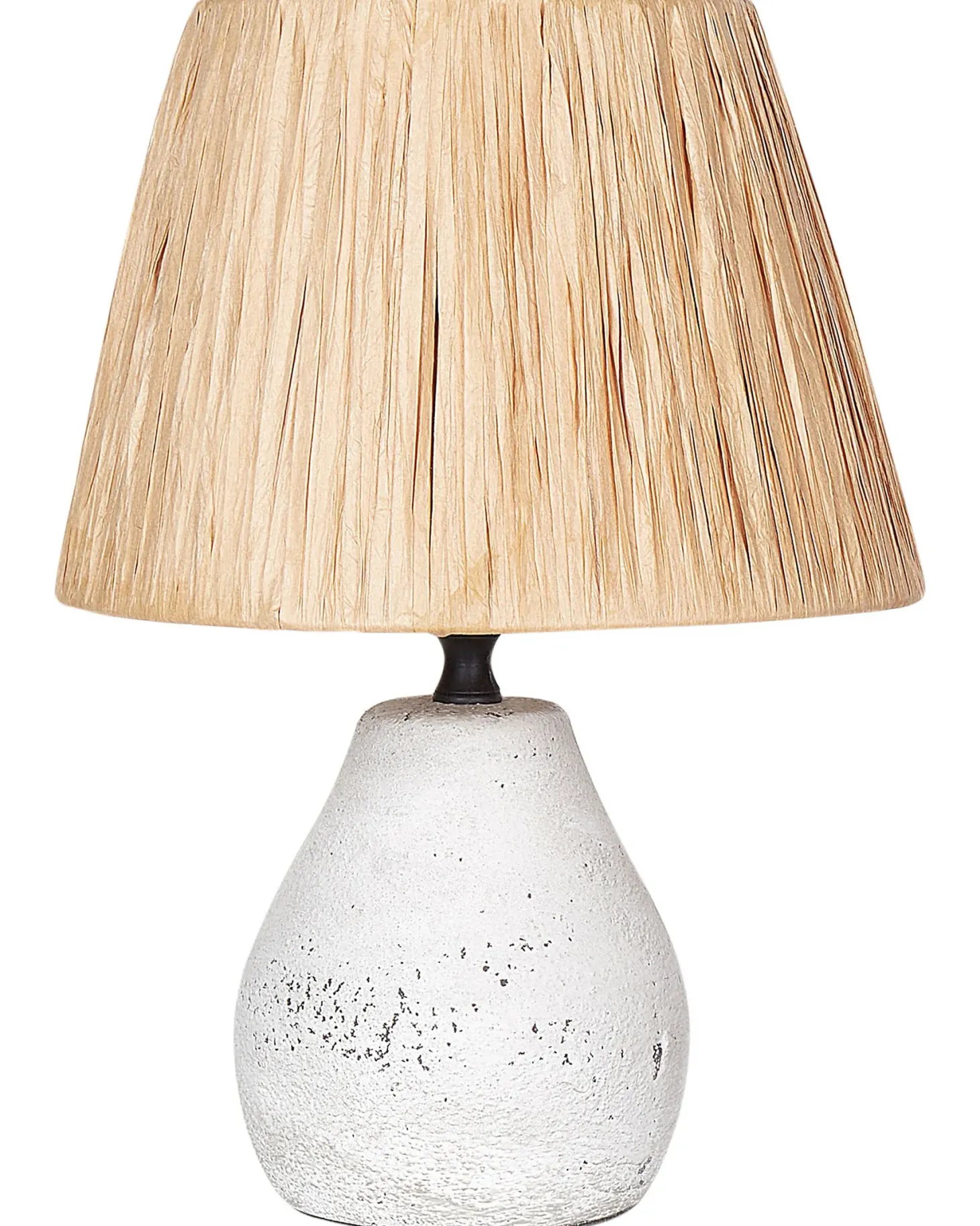 Zestaw 2 lamp stołowych ARWADITO Ceramika Złamana biel