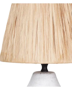 Zestaw 2 lamp stołowych ARWADITO Ceramika Złamana biel