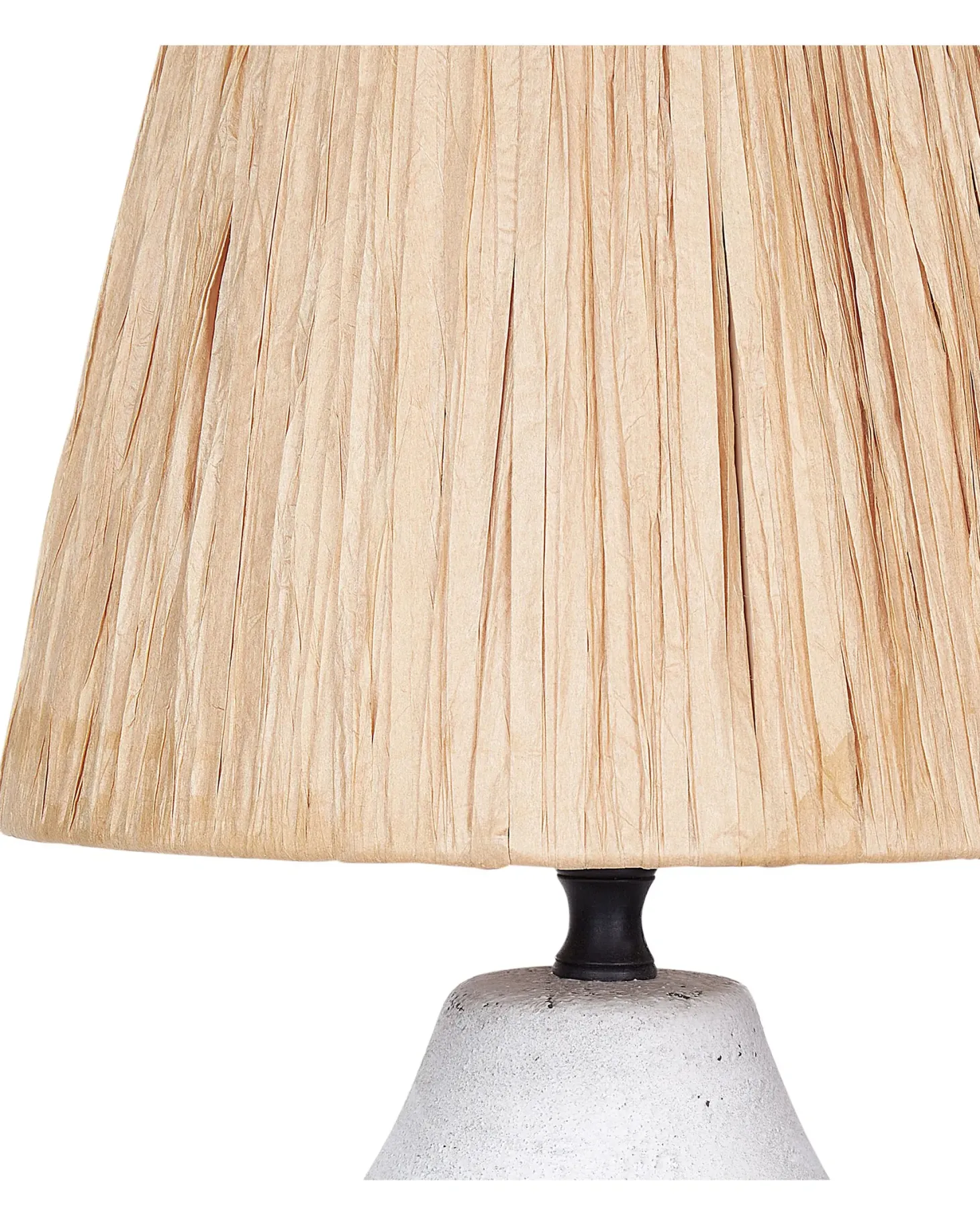 Zestaw 2 lamp stołowych ARWADITO Ceramika Złamana biel