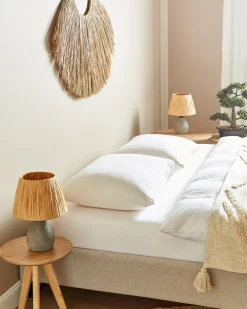 Zestaw 2 lamp stołowych ARWADITO Ceramika Szary
