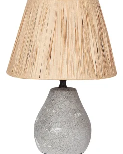 Zestaw 2 lamp stołowych ARWADITO Ceramika Szary