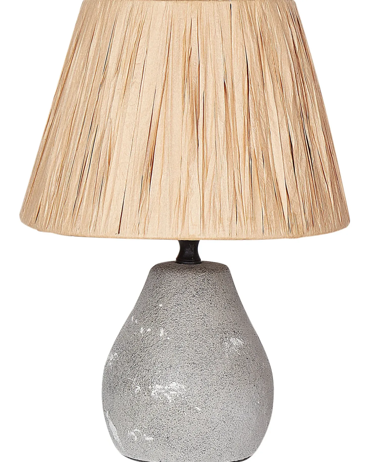 Zestaw 2 lamp stołowych ARWADITO Ceramika Szary